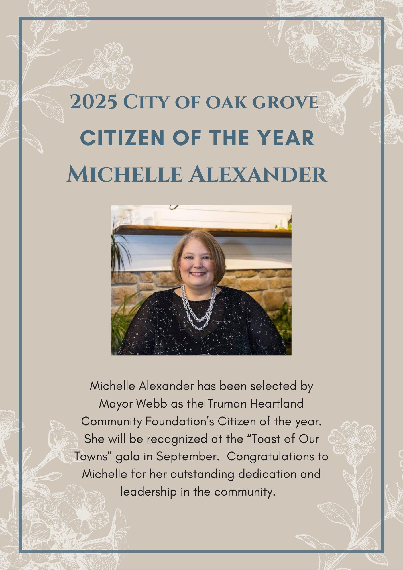 Michelle Alexander 2025 Citizen of the Year